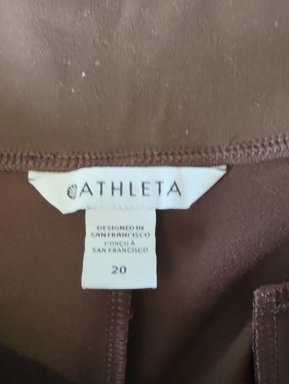 Athleta High RISE Endless Dark Brown Pants